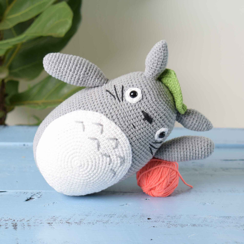 Grey Totoro Amigurumi Stuffed Totoro Crochet Plush Toy Doll Baby Showe