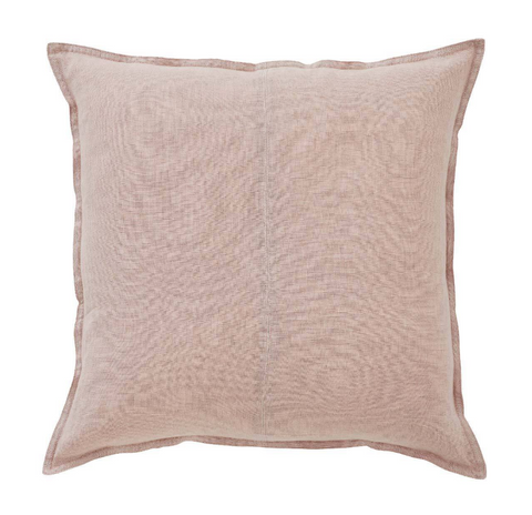 Soft Blush Linen Cushion