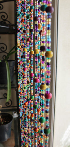 Beaded Door Curtain Pattern, Home Decor