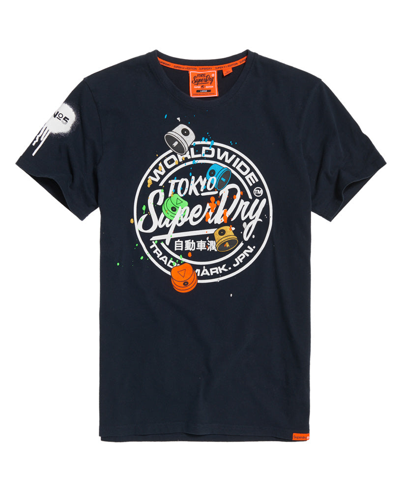 Super 5 T Shirt Navy Superdry Malaysia