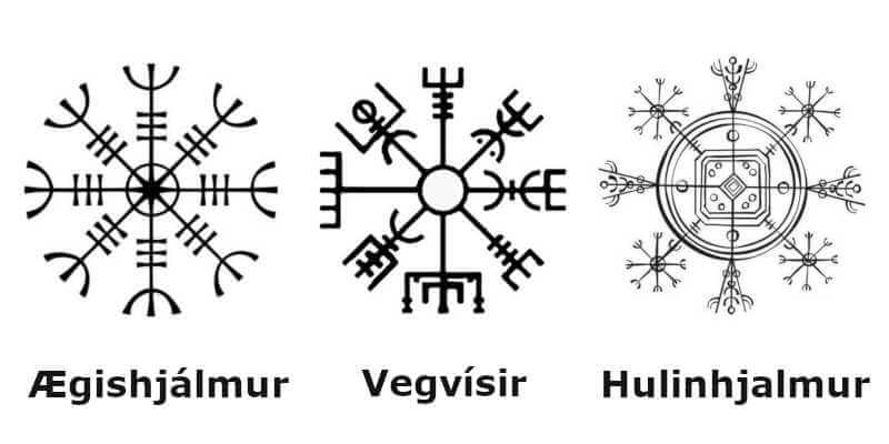 aegishjalmur diferentes simbolos