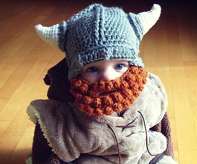 bebe barba vikinga