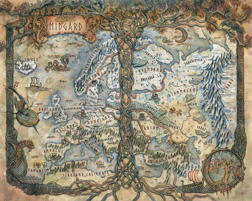 mapa midgard