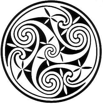 simbolos celtas trisqueles