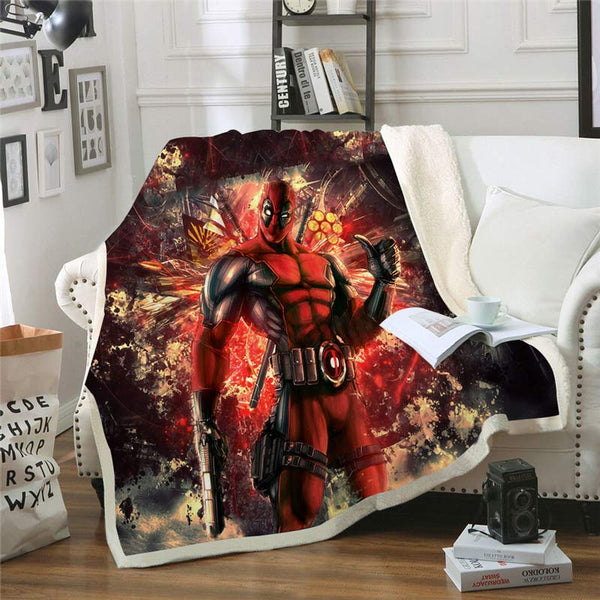  Deadpool Throw Blanket