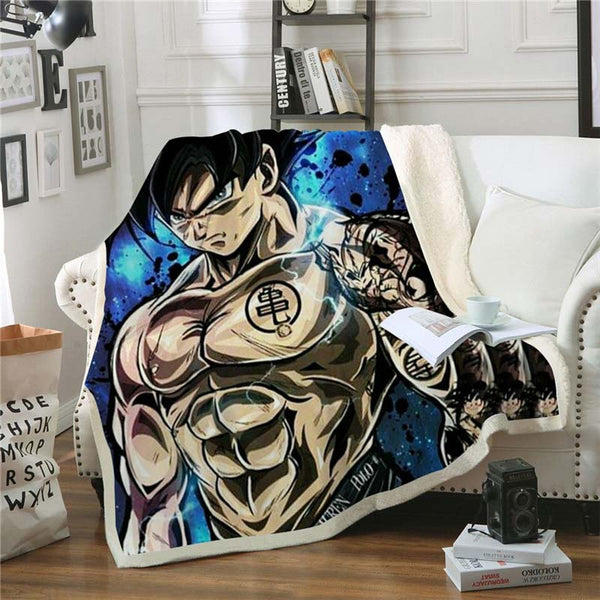 Dragon Ball Z Goku Throw Blanket