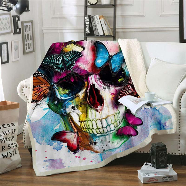 Skull Throw Blanket