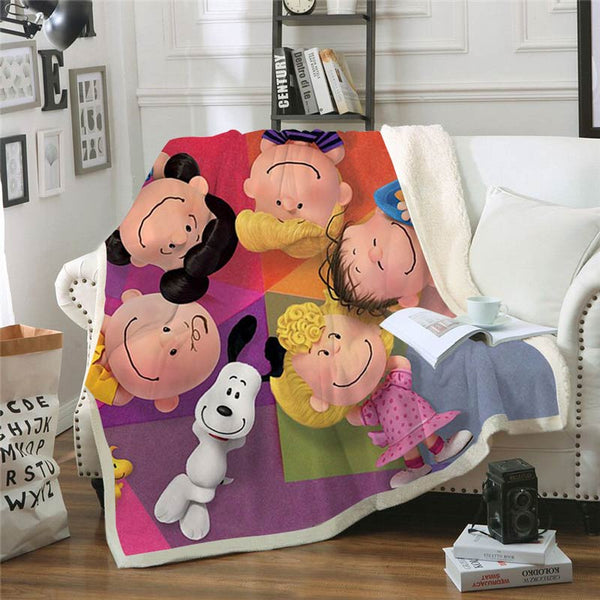 SnoopyPeanuts Movie Throw Blanket