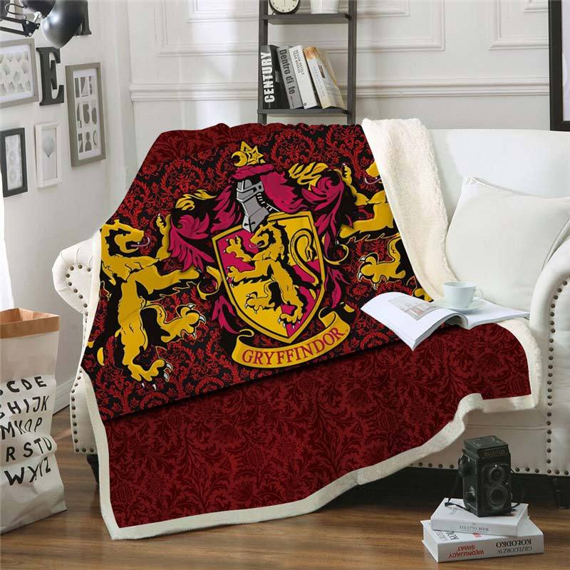 Harry Potter Gryffindor Throw Blanket Gryffindor Fleece Blanket for