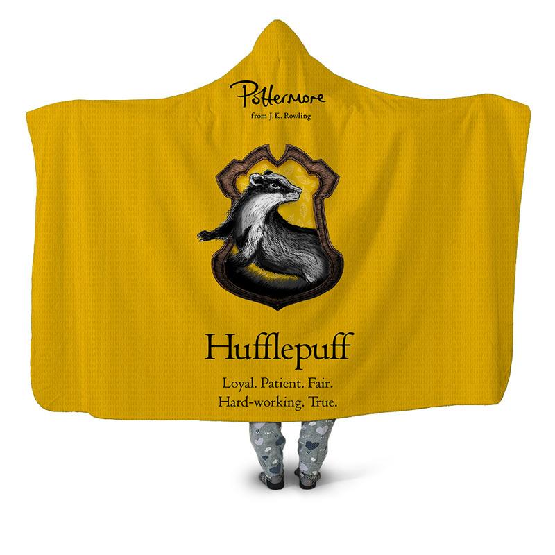 hufflepuff hooded blanket