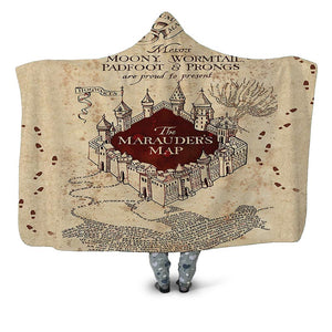 hogwarts hooded blanket