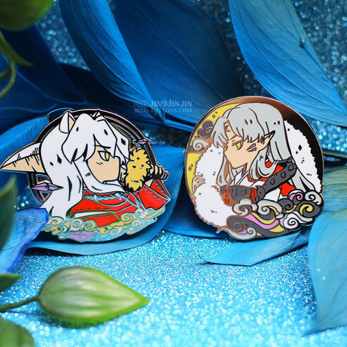 58mm Brooch Inuyasha Hanyo no Yashahime: Princess Half-Demon Acrylic Badges  Icons Button