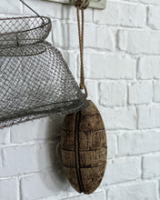 Load image into Gallery viewer, A Vintage Nautical Cork &amp; Rope Buoy Fishing Float Coastal Style