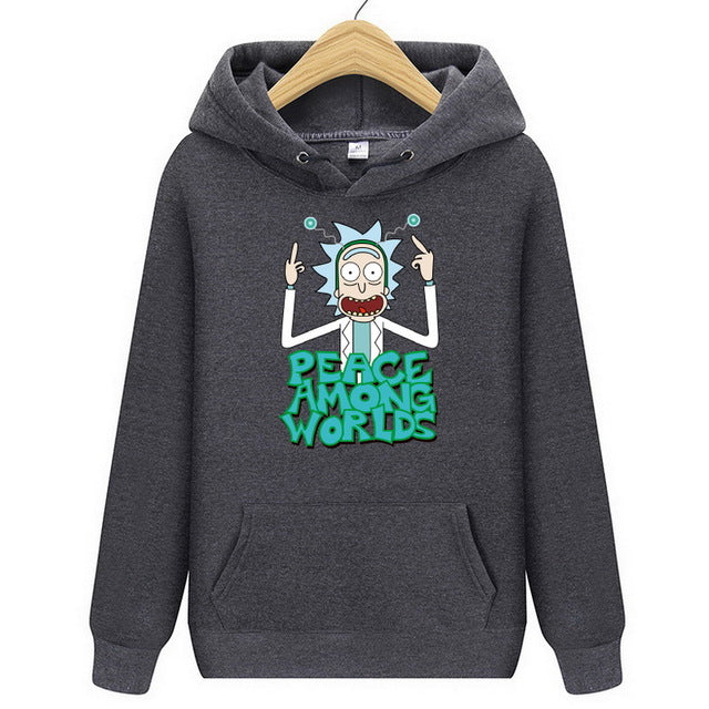 rick and morty men's hoodie