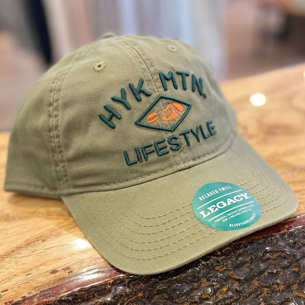 Legacy Hat /Olive/Black OFA Hyk Leather offset