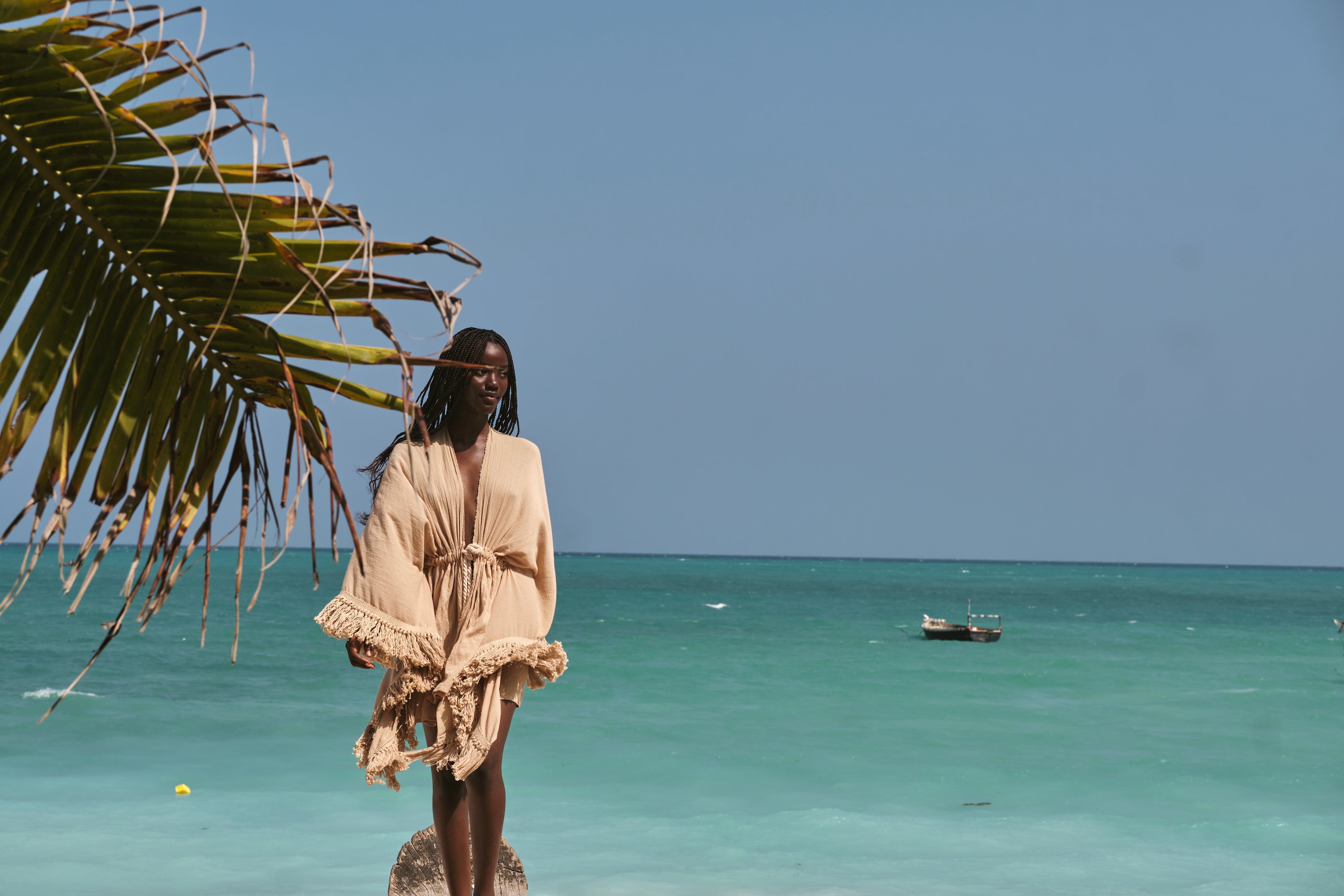 Island Tribe Namib Kaftan in Zanzibar