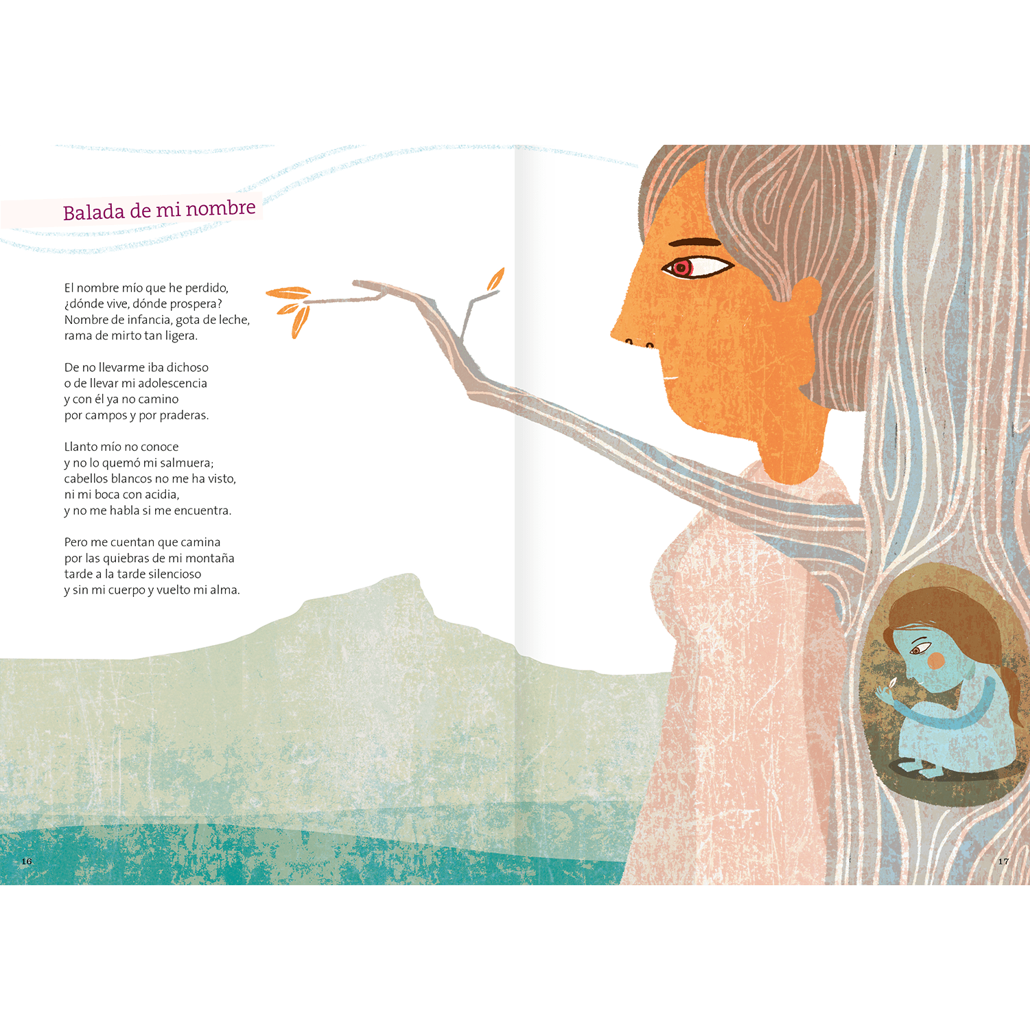 Gabriela Mistral, poemas ilustrados - Amanuta