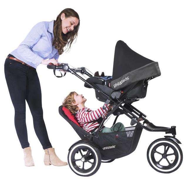 car seat with stroller attached