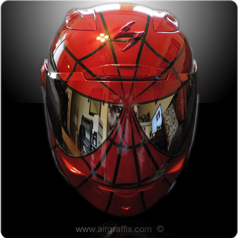 spiderman dirt bike helmet