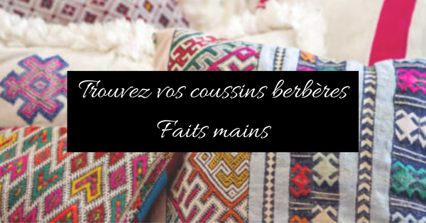 housses de coussins berbères faits main - MAZIR