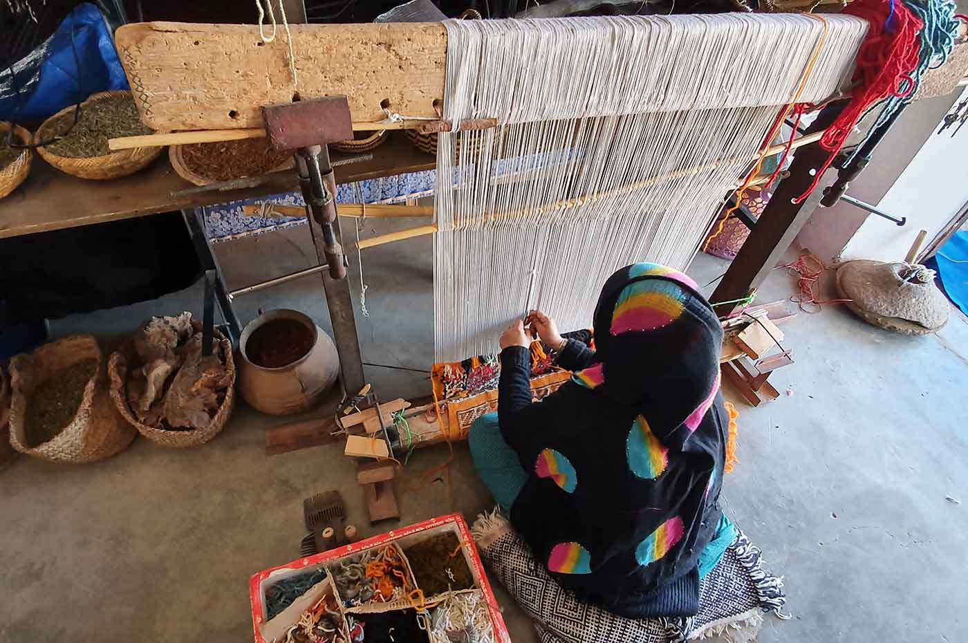 fabrication tapis berbere