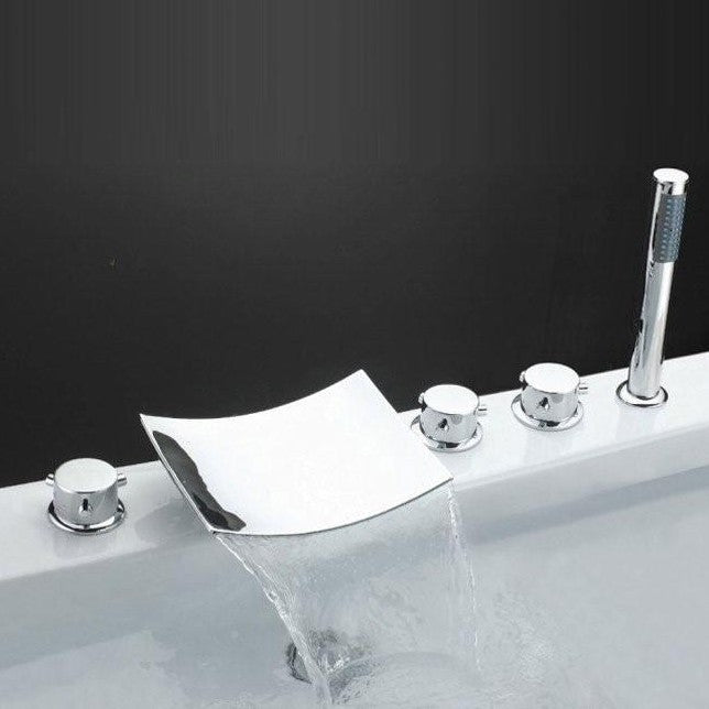 1 Sumerain S2048cs Waterfall Bathtub Faucet W Hand Shower