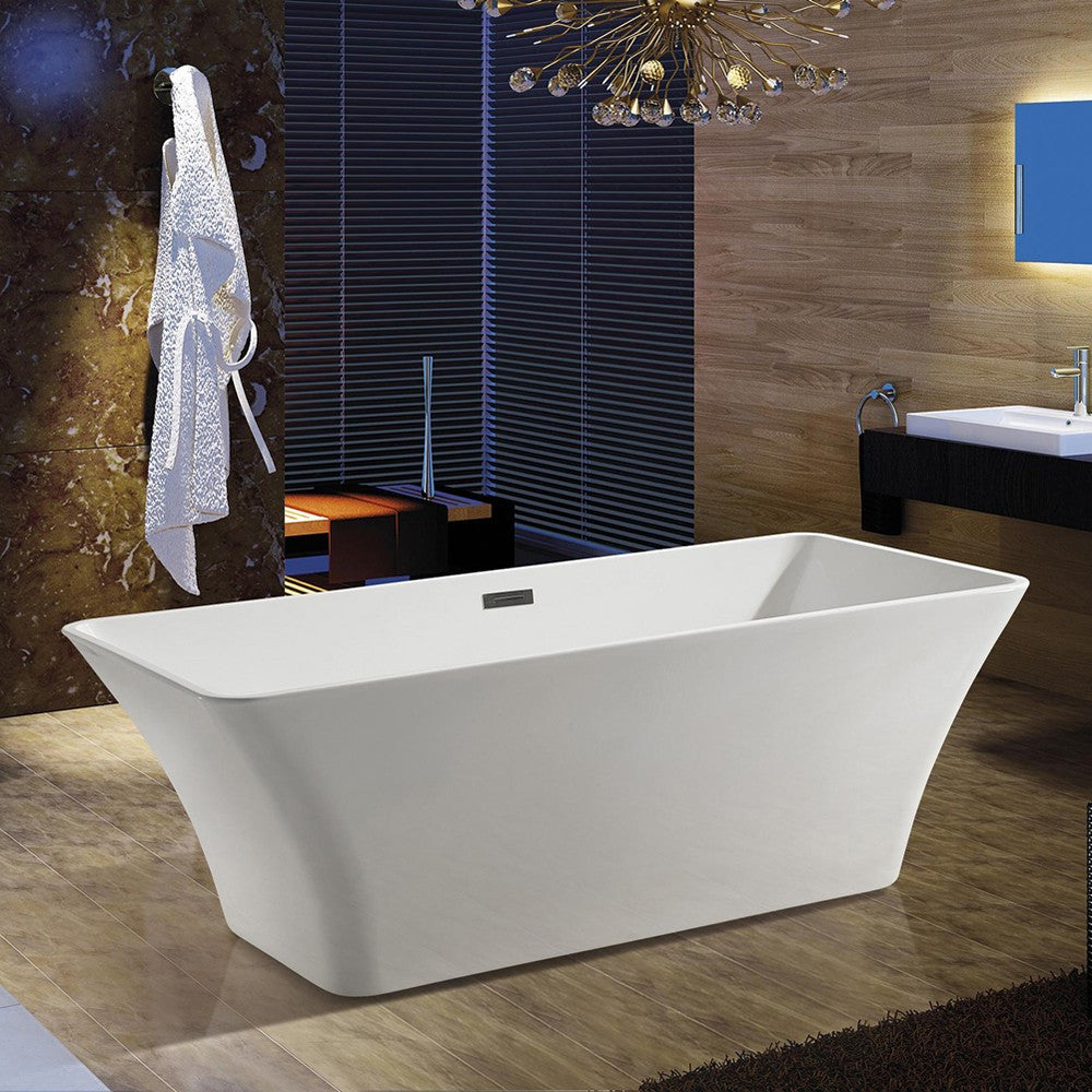 Akdy 67 Freestanding Soaking Bathtub Az F295