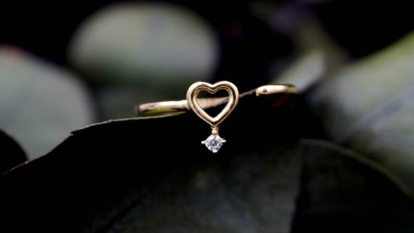 Tipos de anillos, anillo de oro de promesa de joyería Fidanzza.