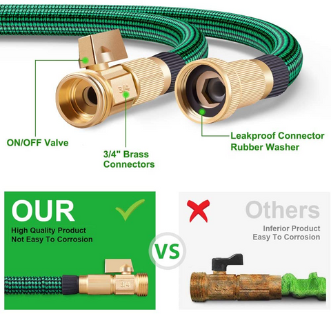 Expandable Garden Hose With 9 Function Nozzle Dananoo Com