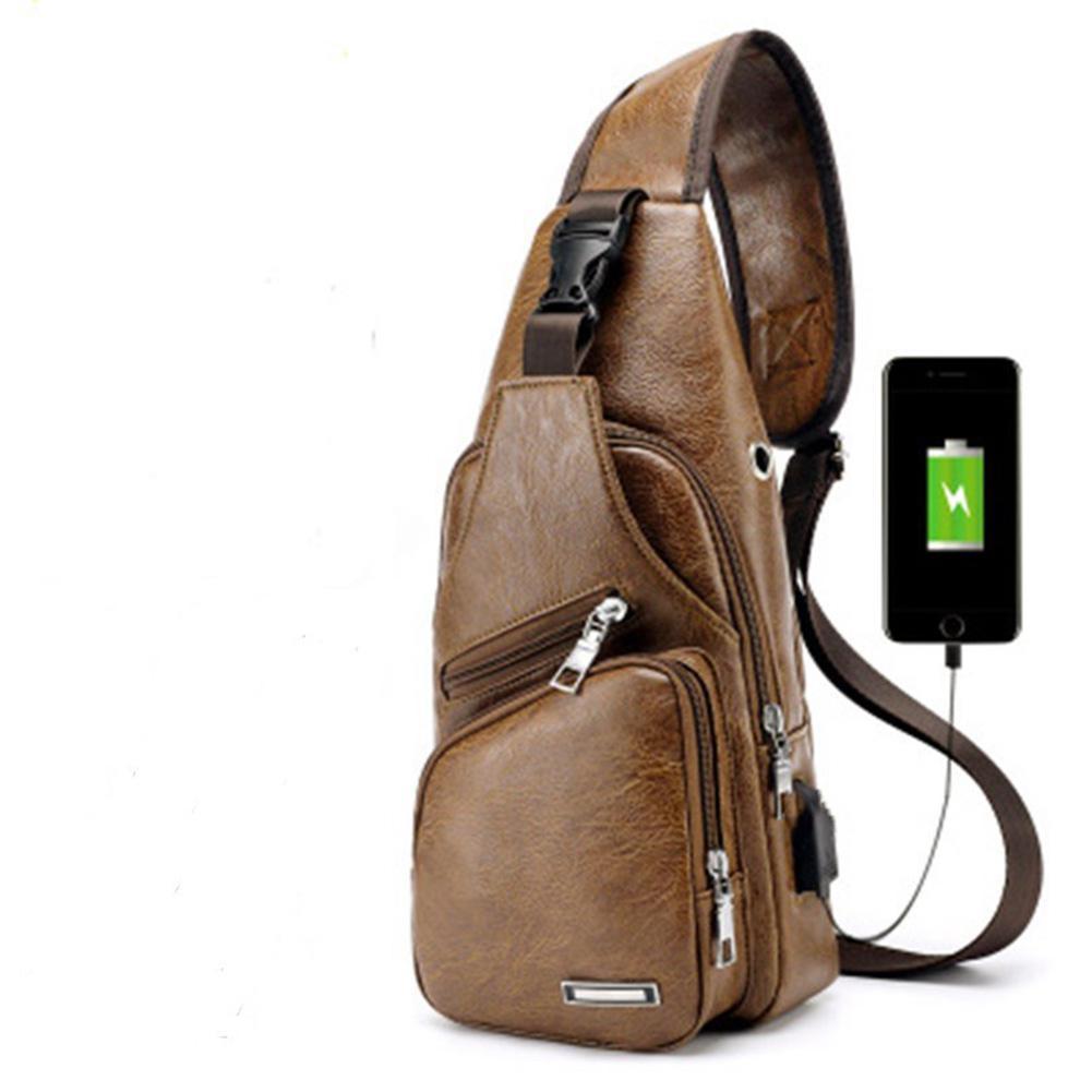 men's anti theft cross body bag