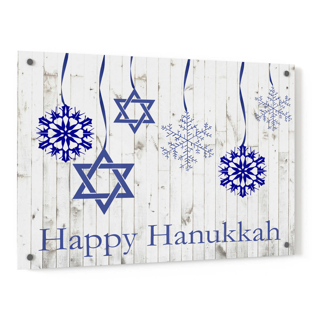 Epic Art &#39;Punny Hanukkah Collection A&#39; by Alicia Ludwig, Acrylic Glass Wall Art,36x24