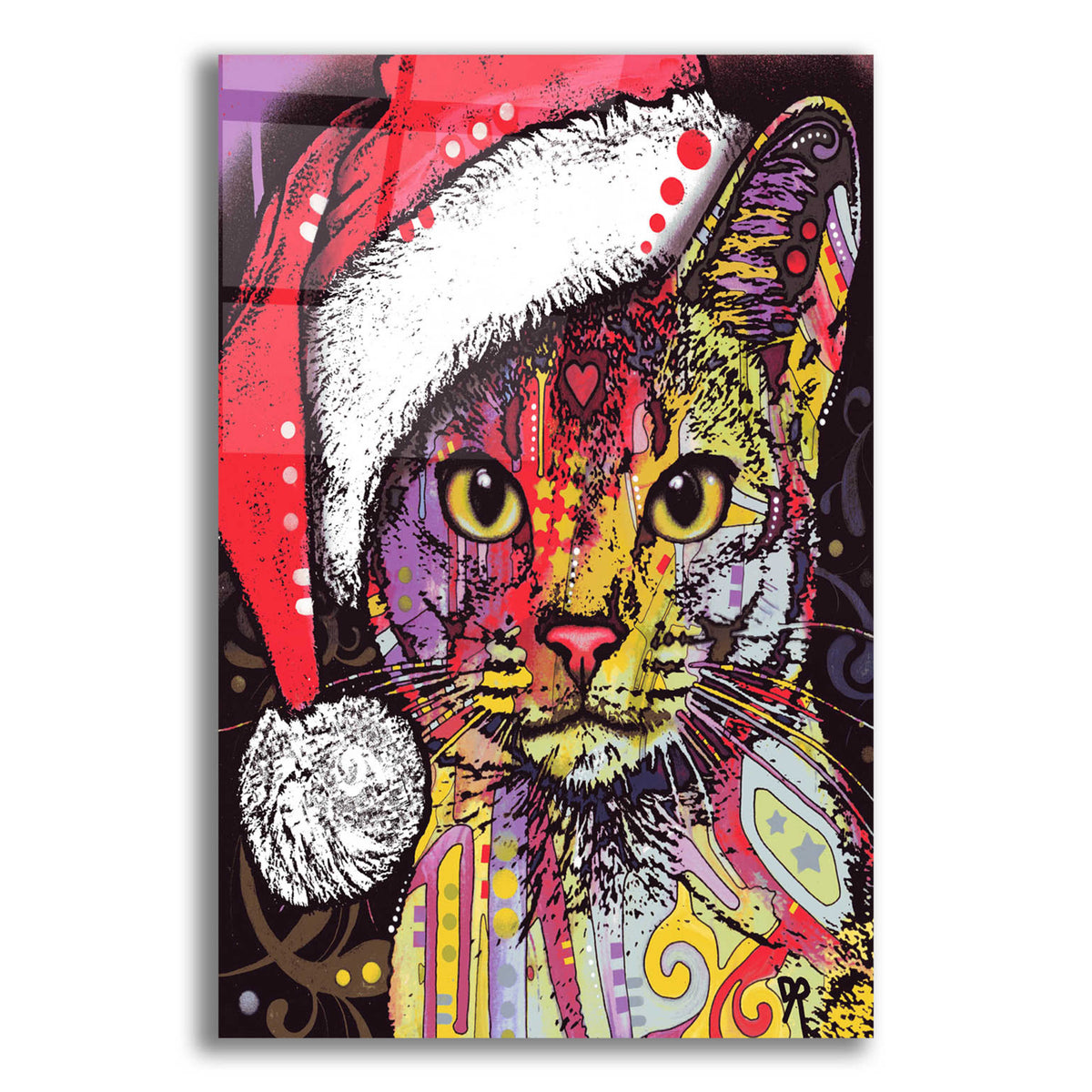 Epic Art &#39;Abyssinian Christmas Edition&#39; by Dean Russo, Acrylic Glass Wall Art