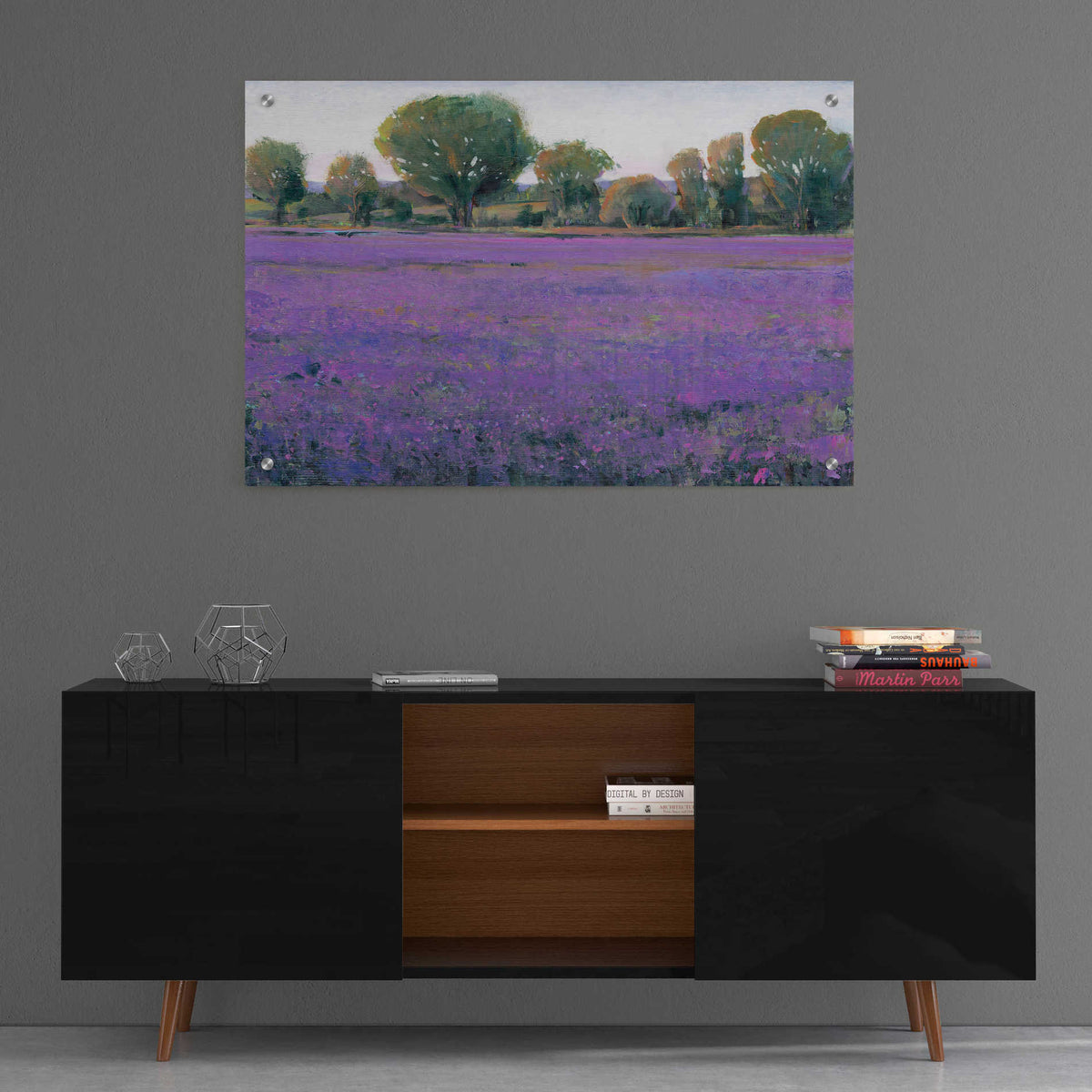 Epic Art 'Lavender Field I' by Tim O'Toole, Acrylic Glass Wall Art ...