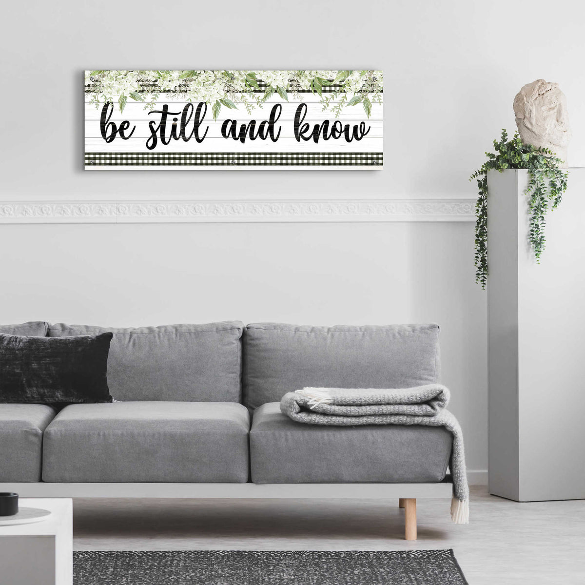Epic Art &#39;Be Still &amp; Know&#39; by Cindy Jacobs, Acrylic Glass Wall Art,48x16