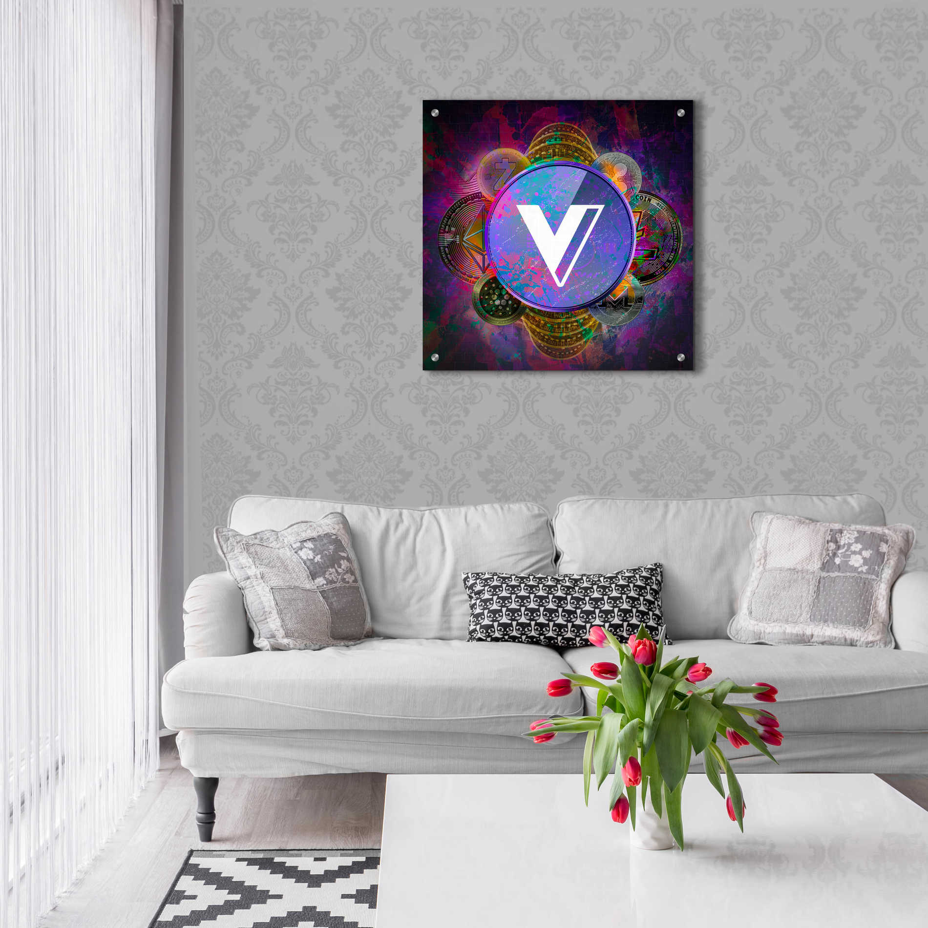 Epic Art 'VGX Voyager Crypto Pyramid,' Acrylic Wall Art ...