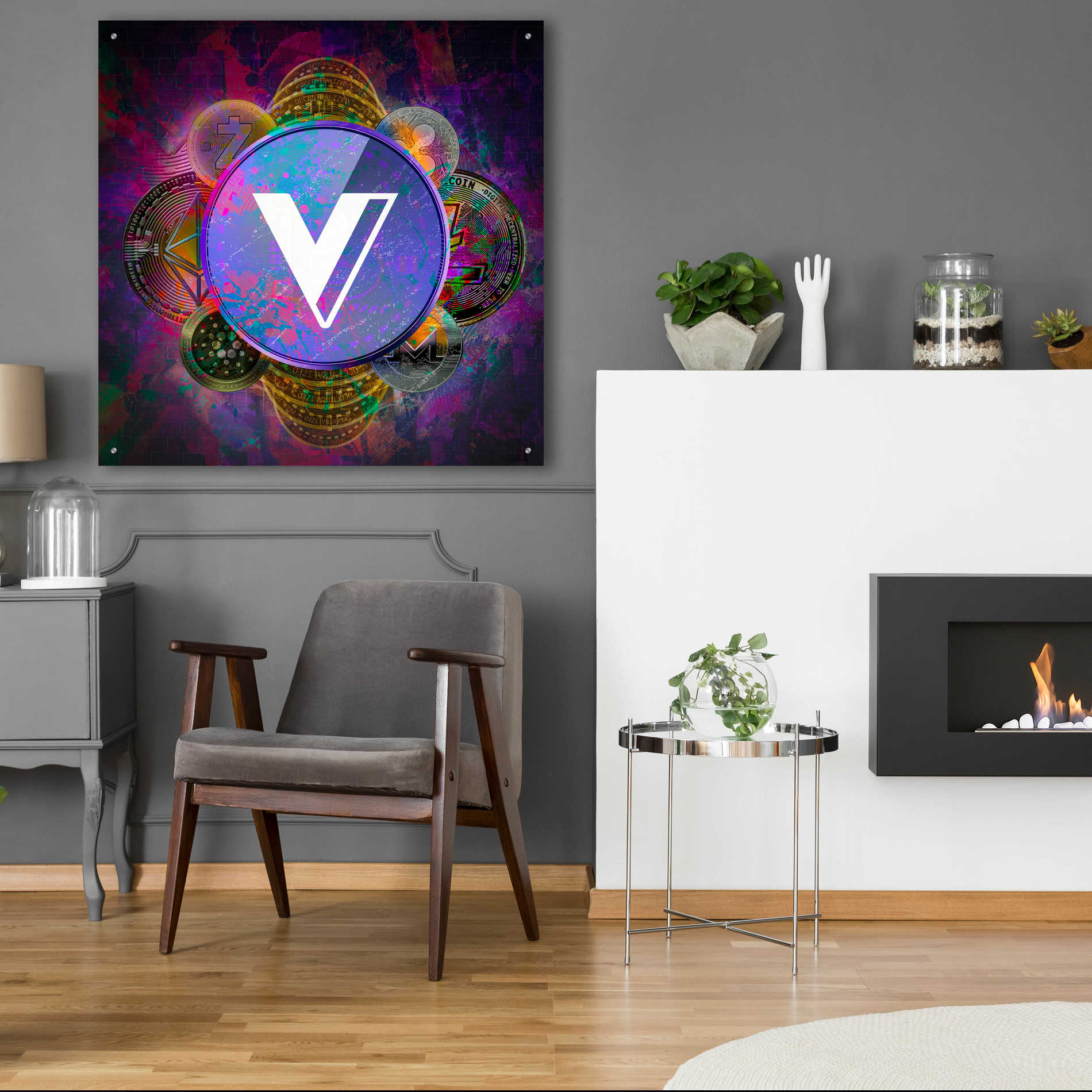 Epic Art 'VGX Voyager Crypto Pyramid,' Acrylic Wall Art ...