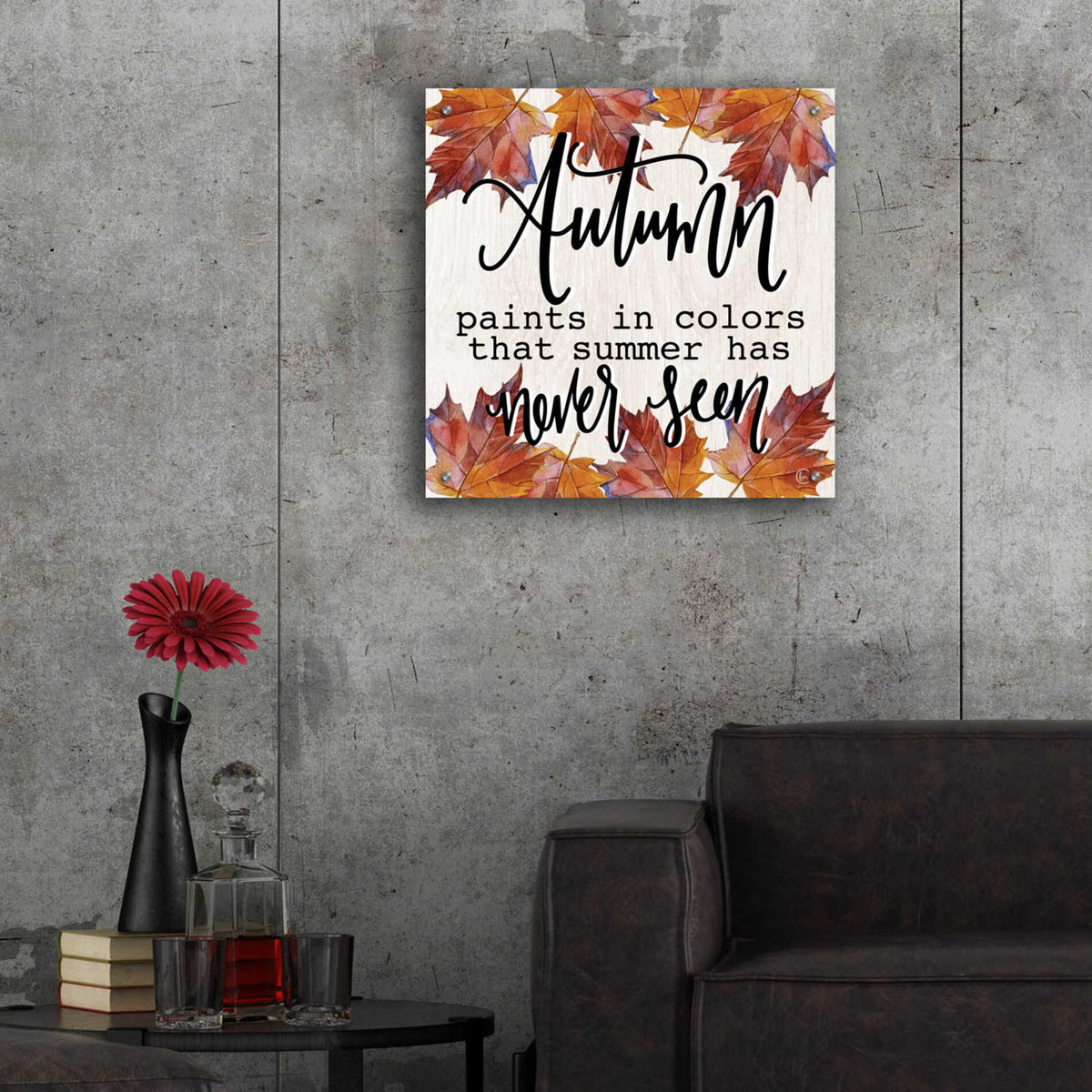 Epic Art &#39;Autumn Paints In Colors&#39; by Fearfully Made Creations, Acrylic Glass Wall Art,24x24