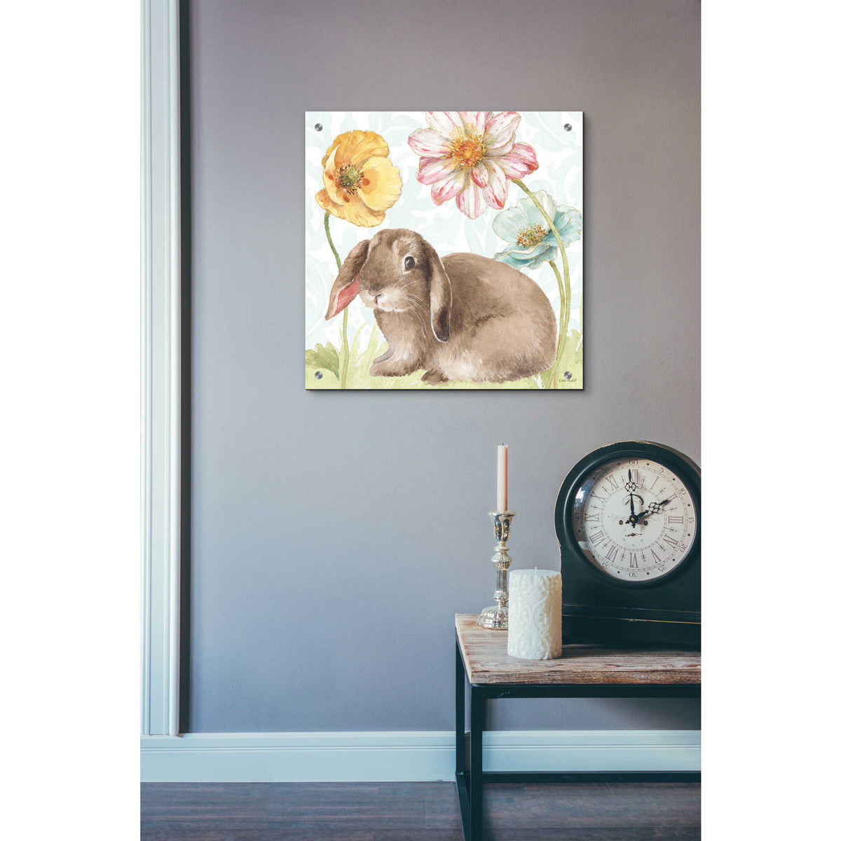 Epic Art 'Spring Softies Bunnies III' by Lisa Audit, Acrylic Glass Wall ...