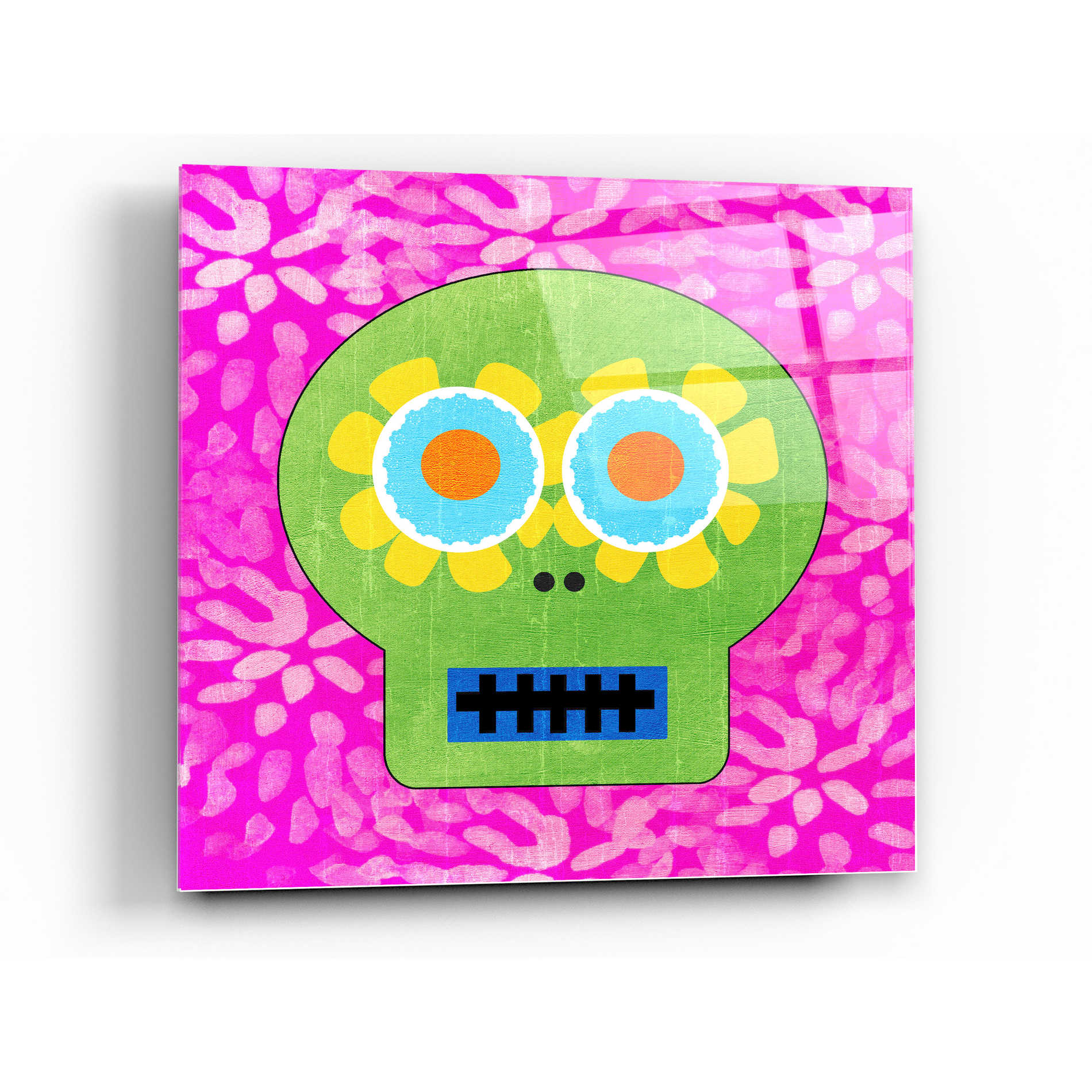 Epic Art 'Day Of The Dead I' by Linda Woods, Acrylic Glass Wall Art