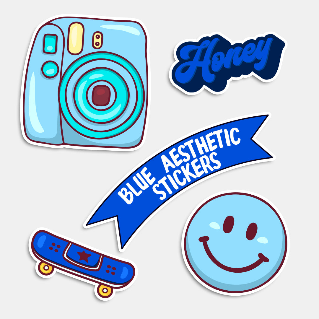 Capture The Sky With Blue Aesthetic Stickers – Zapheads