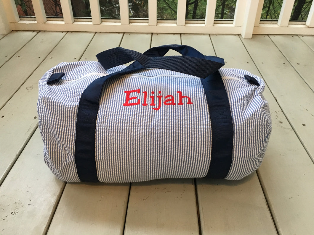 Monogrammed Duffle Bag