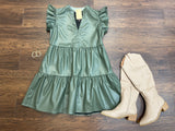 Style Sign Dress in Olive