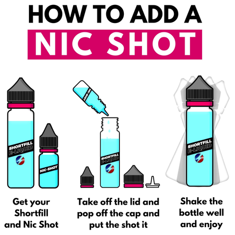 tropical mix, daily vapez, nic shot, how to add a nic shot