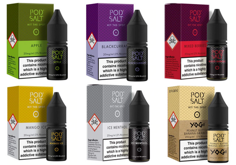 pod salt, cola with lime, 10ml, 11mg, 20mg, eliquid, variation