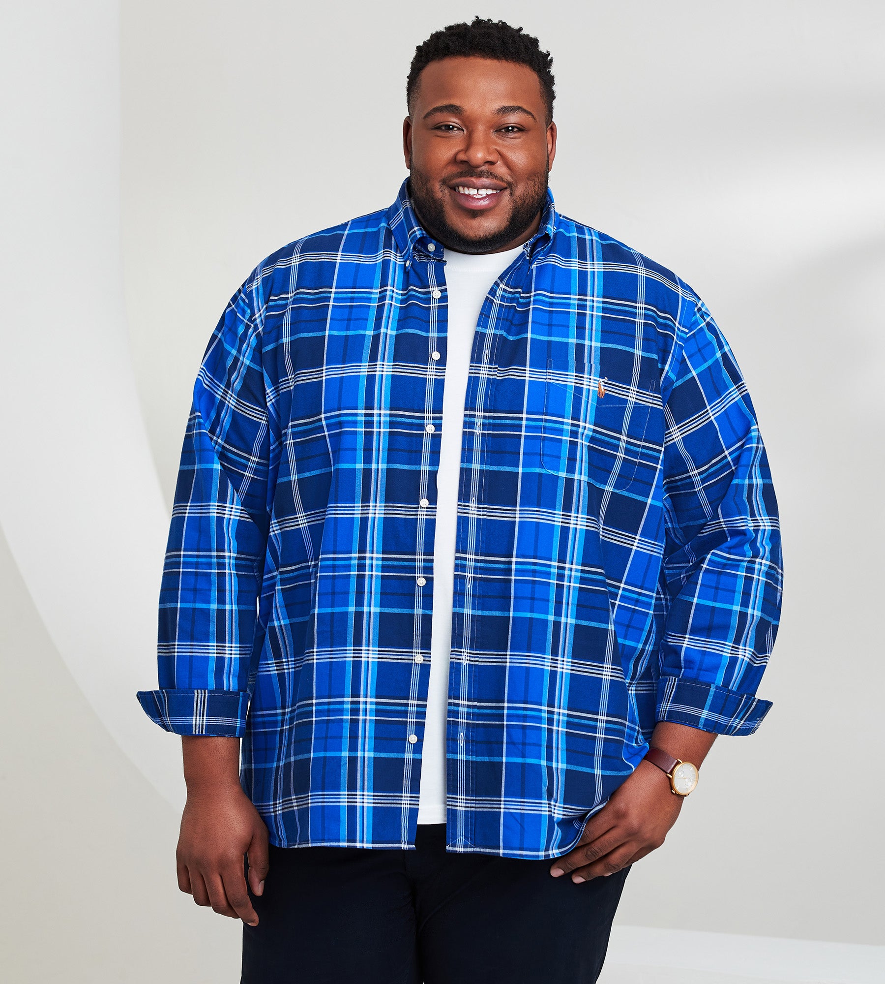 Plaid Oxford Long Sleeve Sport Shirt product