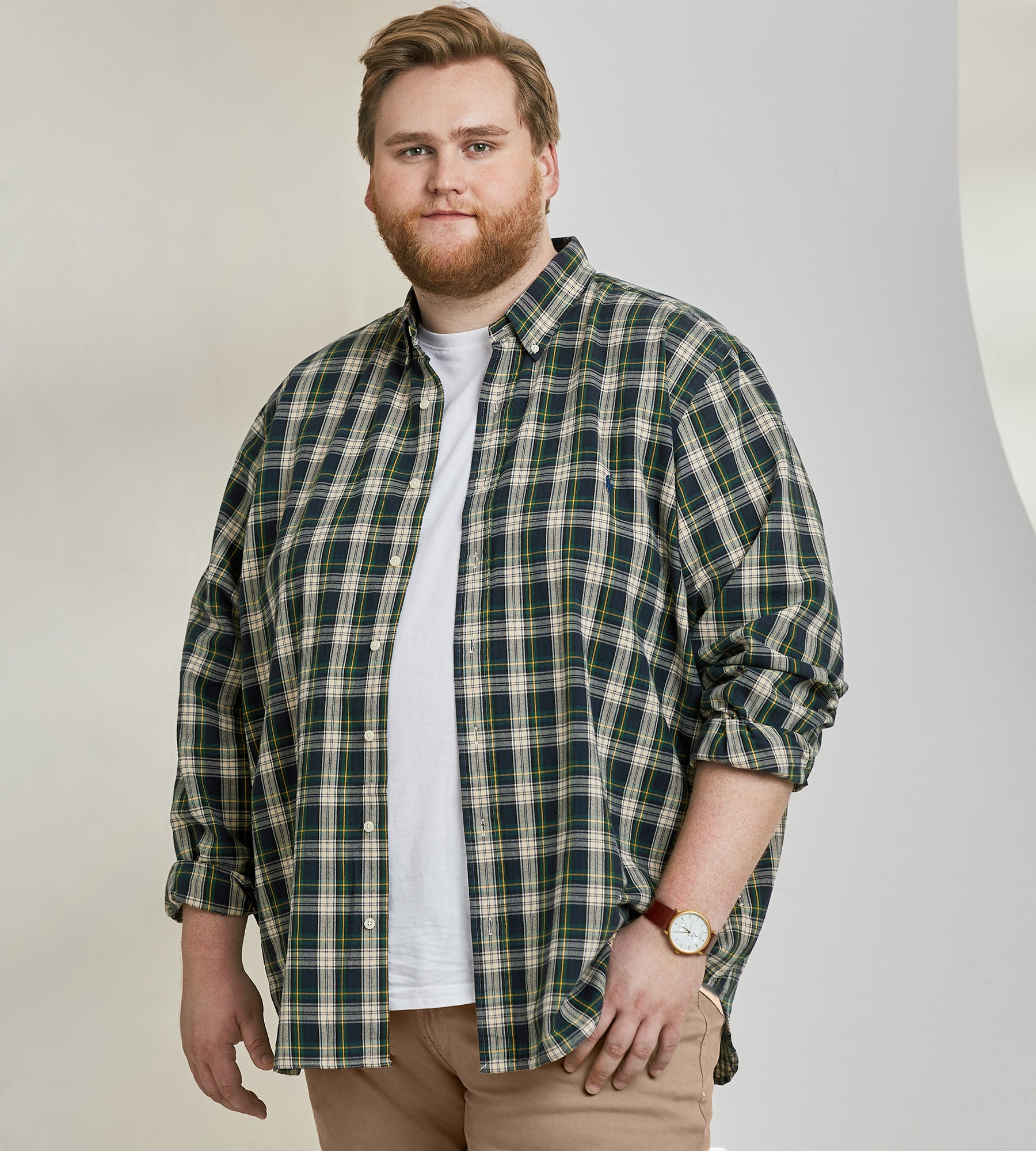 Plaid Oxford Long Sleeve Sport Shirt product