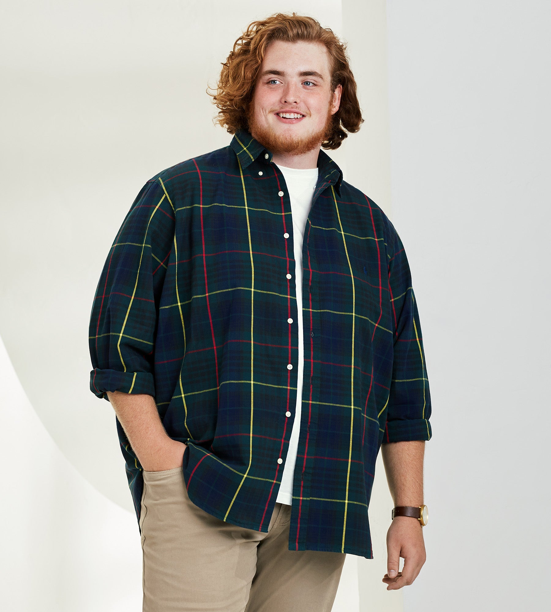 Plaid Oxford Long Sleeve Sport Shirt product