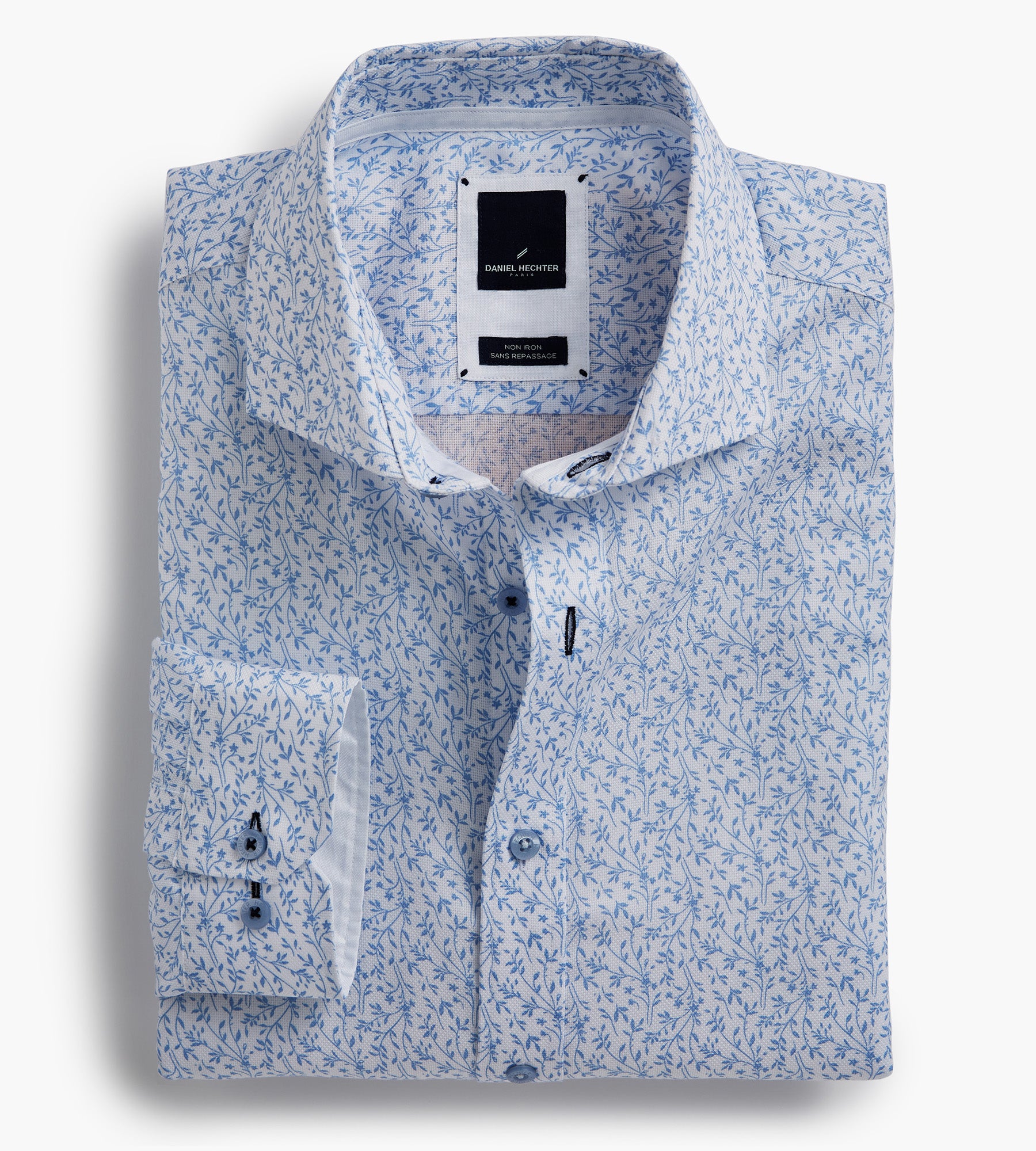 Modern Fit Non-Iron Floral Dress Shirt