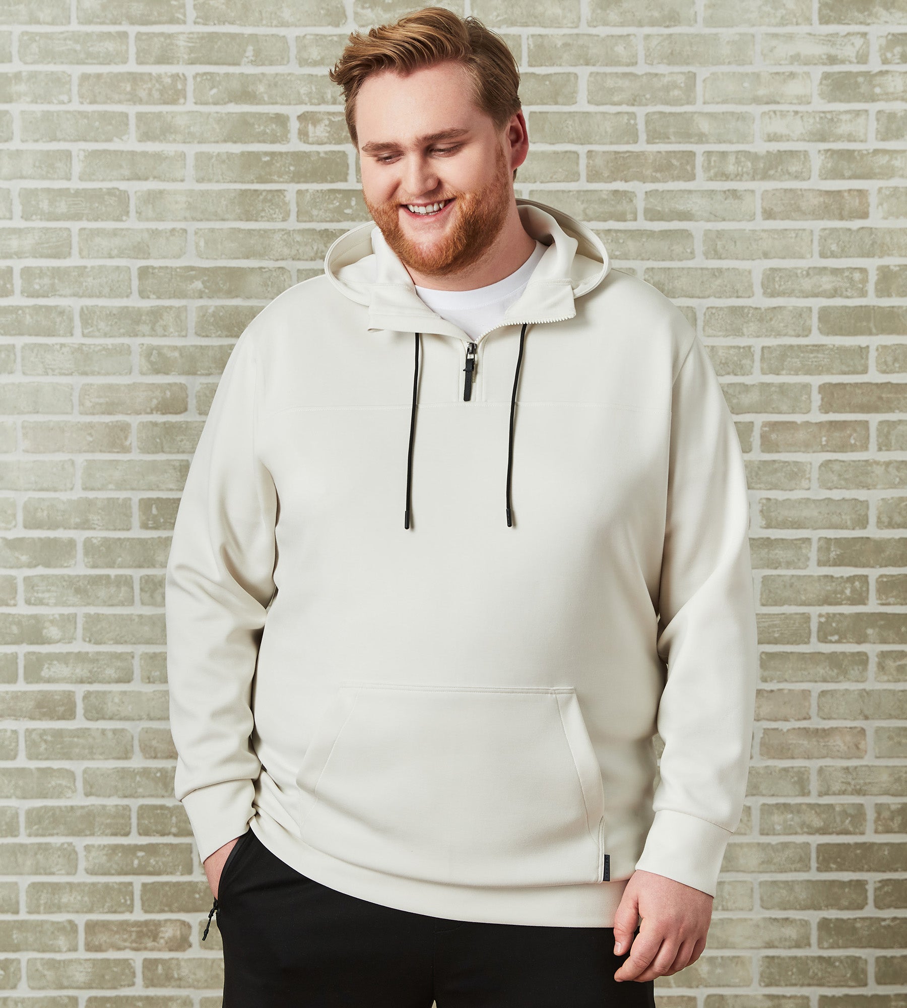 Quarter-Zip Scuba Hoodie