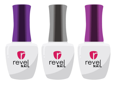 Dip Powder Liquids | Pro Base Activator Finish Gel | Step 1, 2, 3 | Revel Nail